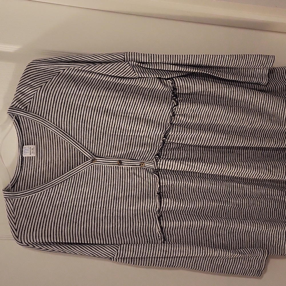 Long sleeved striped shirt